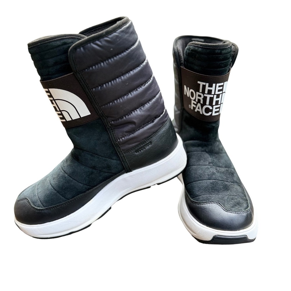 The North Face Ozone Park Womens 9.5 Black Waterproof PrimaLoft Snow Boots